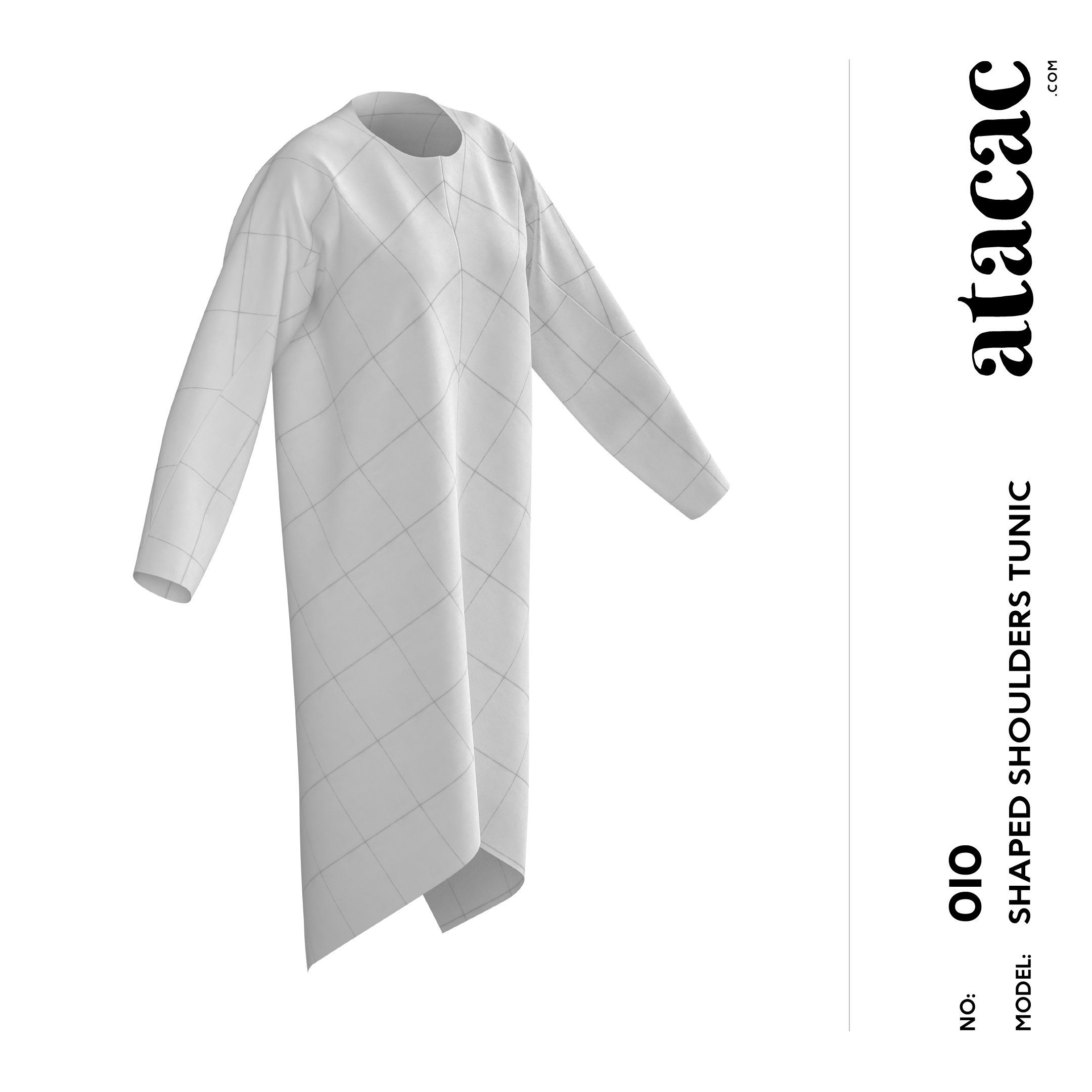 Atacac AS010 shaped shoulders and arms tunic-1